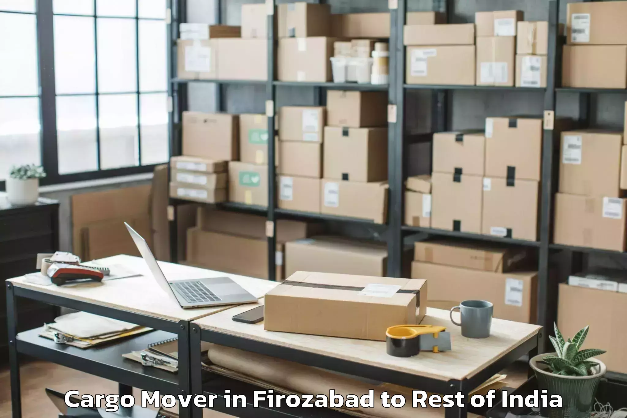 Top Firozabad to Srinagar Kashmir Cargo Mover Available